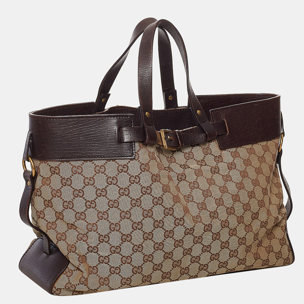 

Gucci Brown/Beige GG Canvas Tote Bag