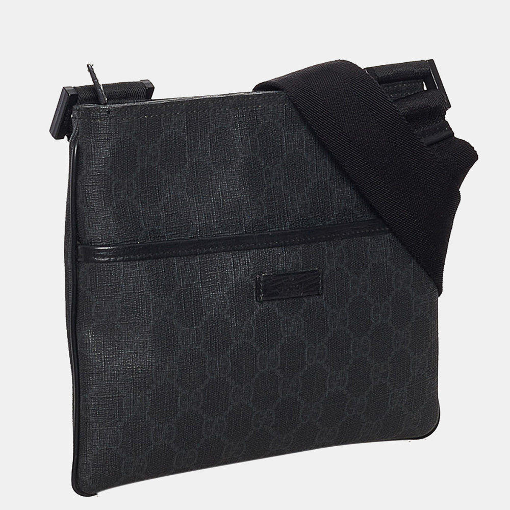 

Gucci Black GG Supreme Crossbody Bag
