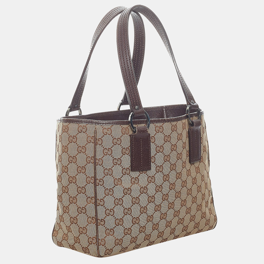 

Gucci Brown/Beige GG Canvas Tote Bag