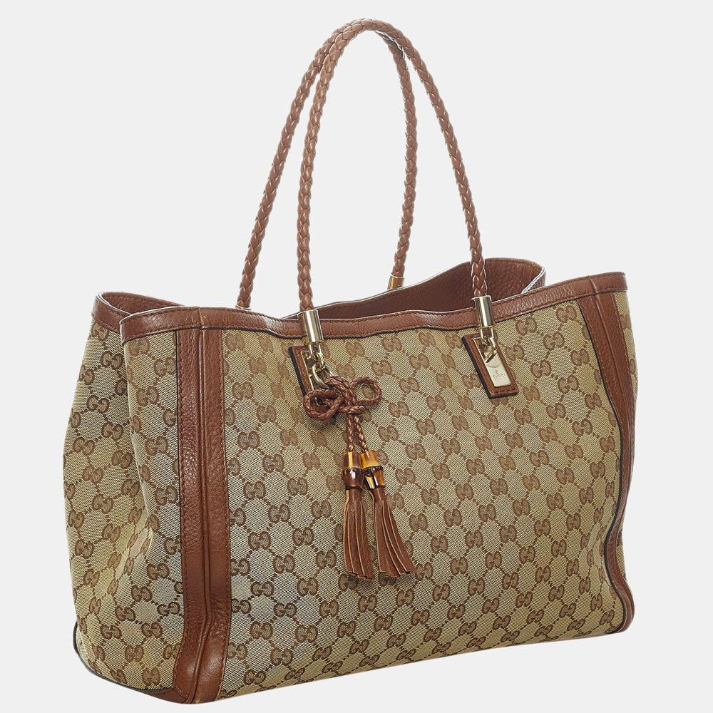 

Gucci Brown/Beige GG Canvas Bella Tote Bag