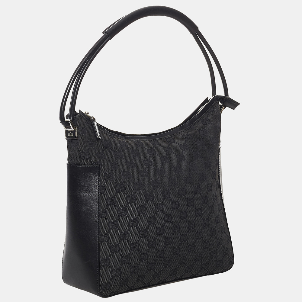 

Gucci Black GG Canvas Shoulder Bag