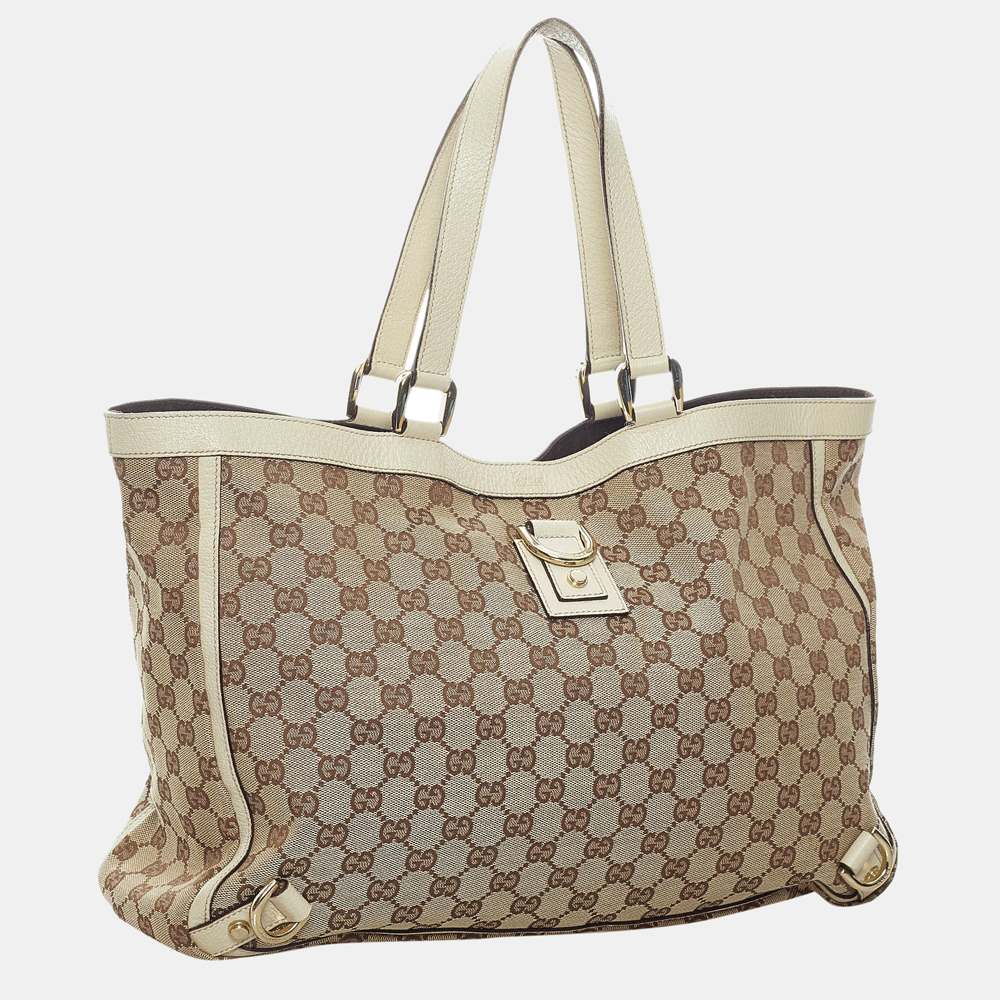 

Gucci Brown GG Canvas Abbey D- Ring Tote Bag