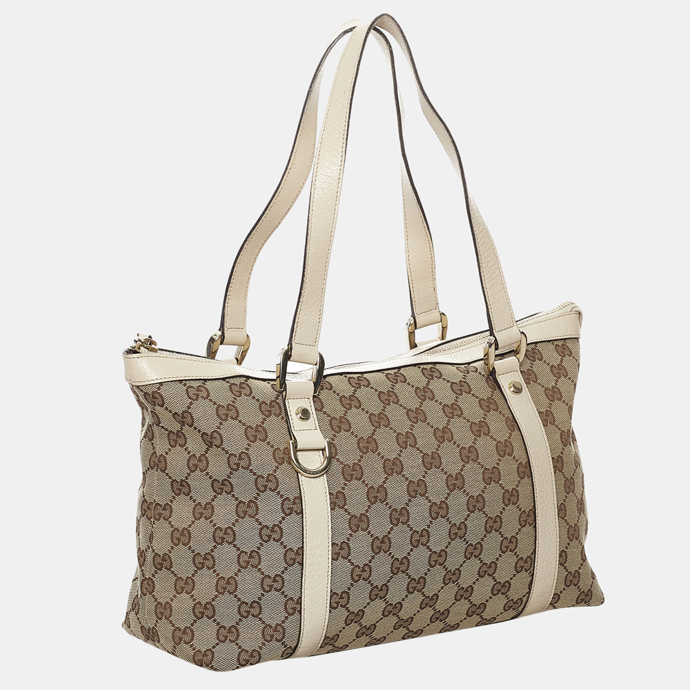 

Gucci Brown GG Canvas Abbey Tote Bag