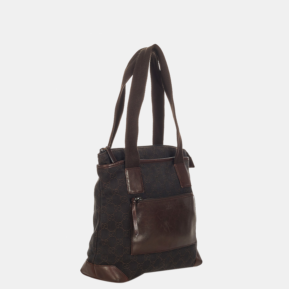 

Gucci Black GG Canvas Shoulder Bag