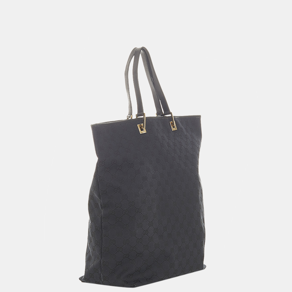 

Gucci Black GG Canvas Tote Bag