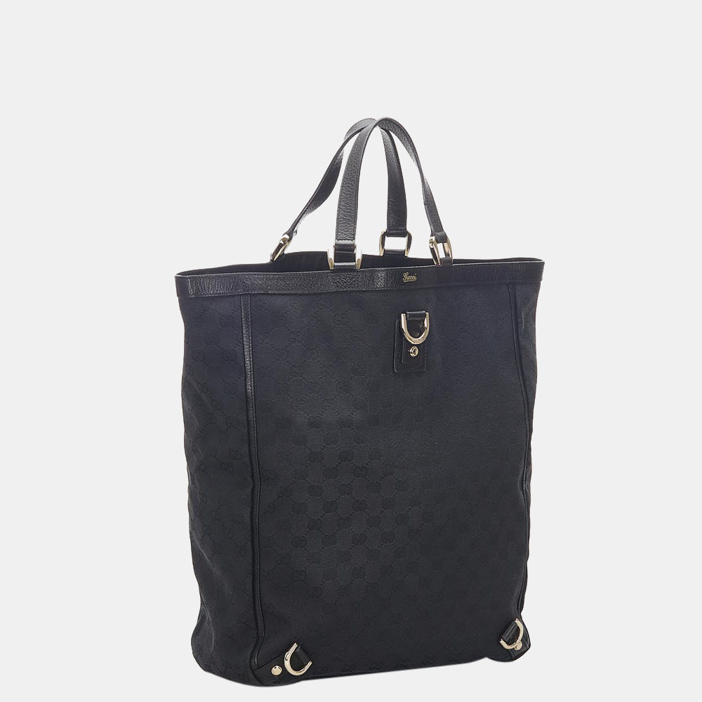 

Gucci Black GG Canvas Abbey Tote Bag
