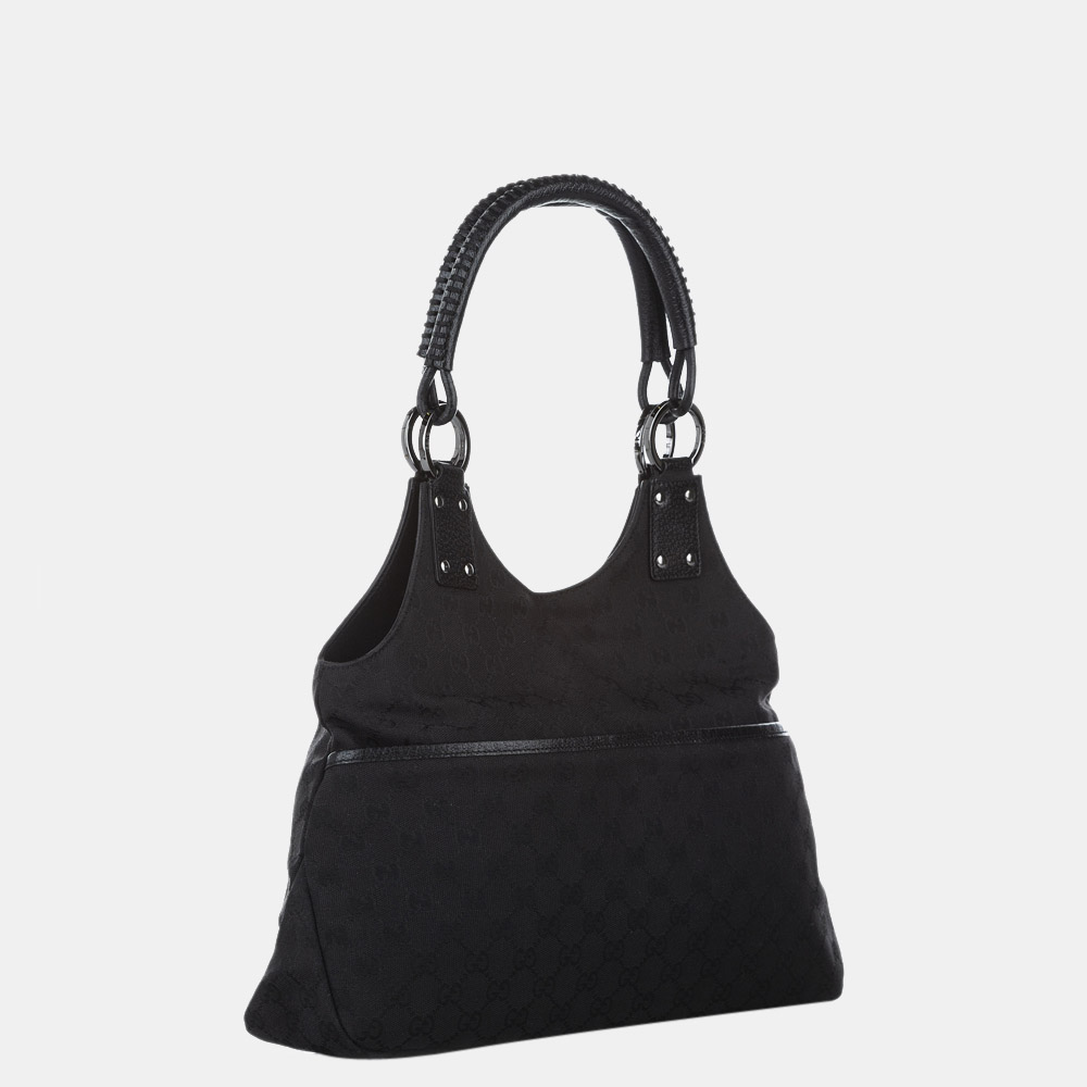 

Gucci Black GG Canvas Handbag