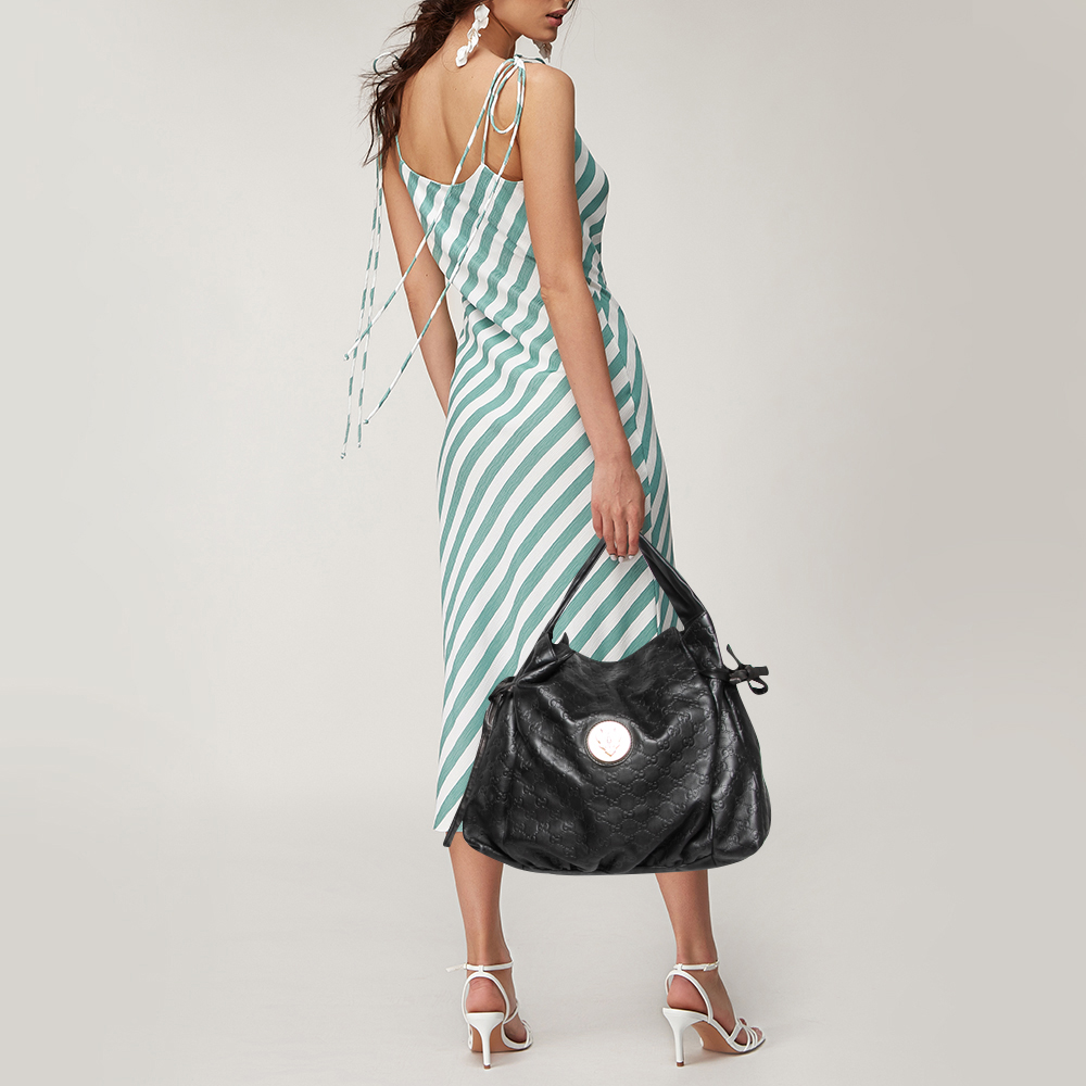 

Gucci Black Guccissima Leather Hysteria Shoulder Bag