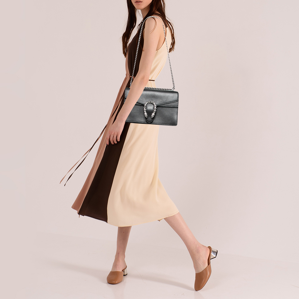 

Gucci Black Leather Small Dionysus Shoulder Bag