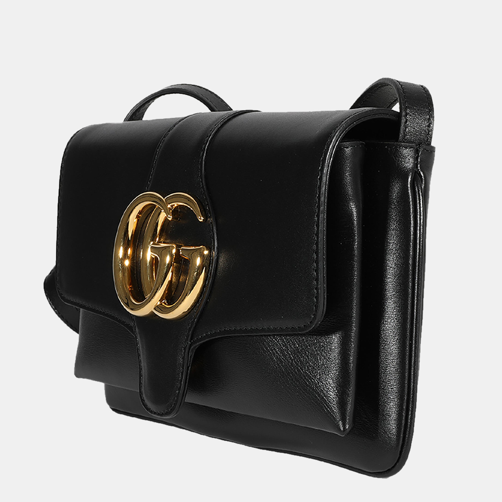 

Gucci Black Smooth Calfskin Leather Small Arli Bag