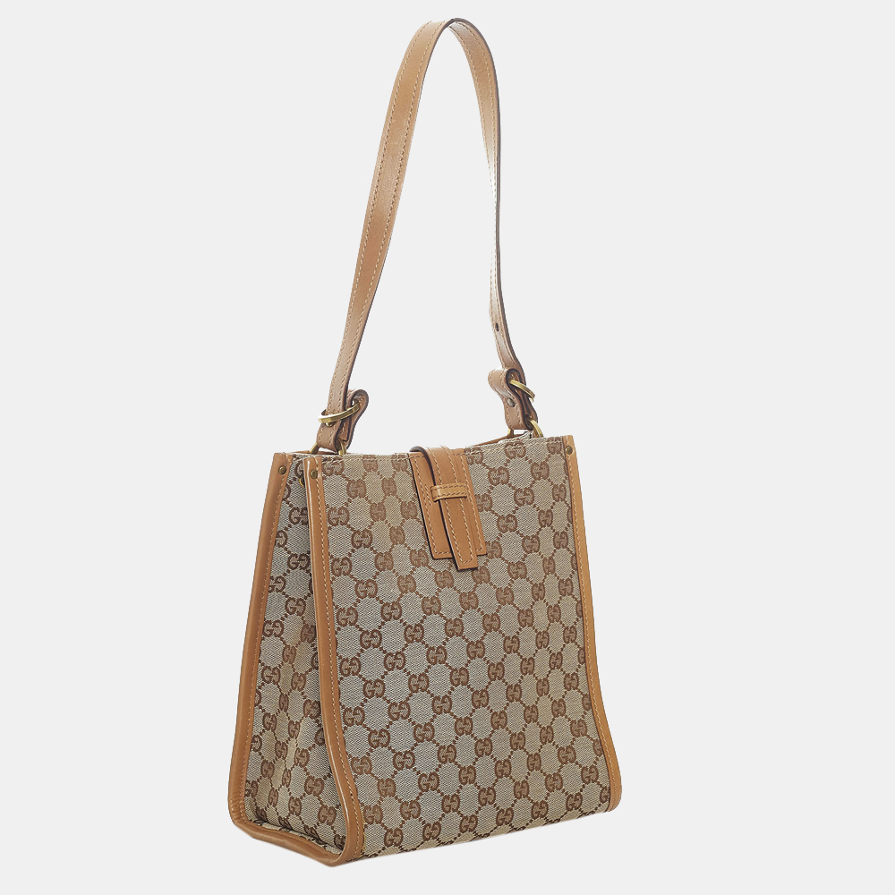 

Gucci Beige/Brown GG Canvas Shoulder Bag