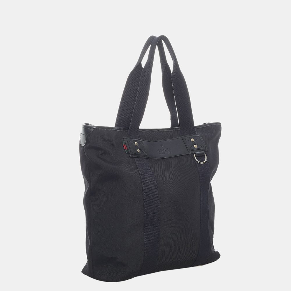 

Gucci Black Canvas Tote Bag