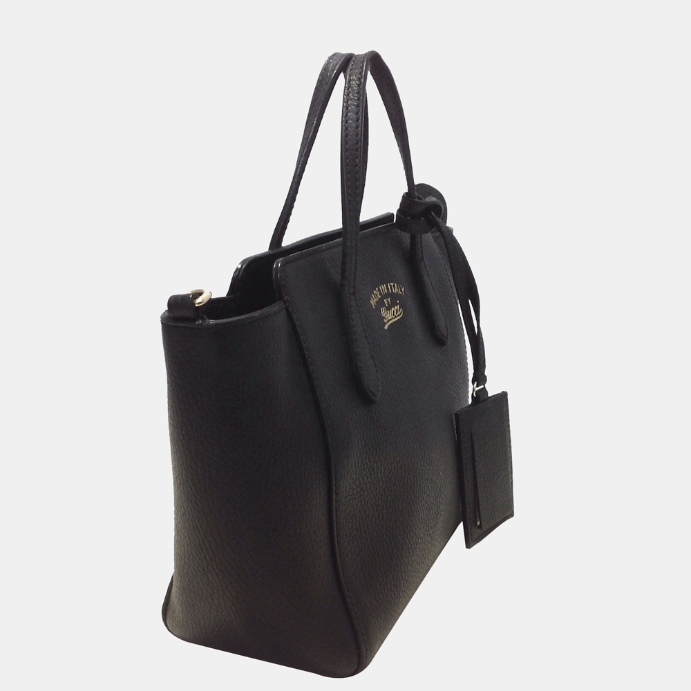 

Gucci Black Mini Swing Leather Satchel