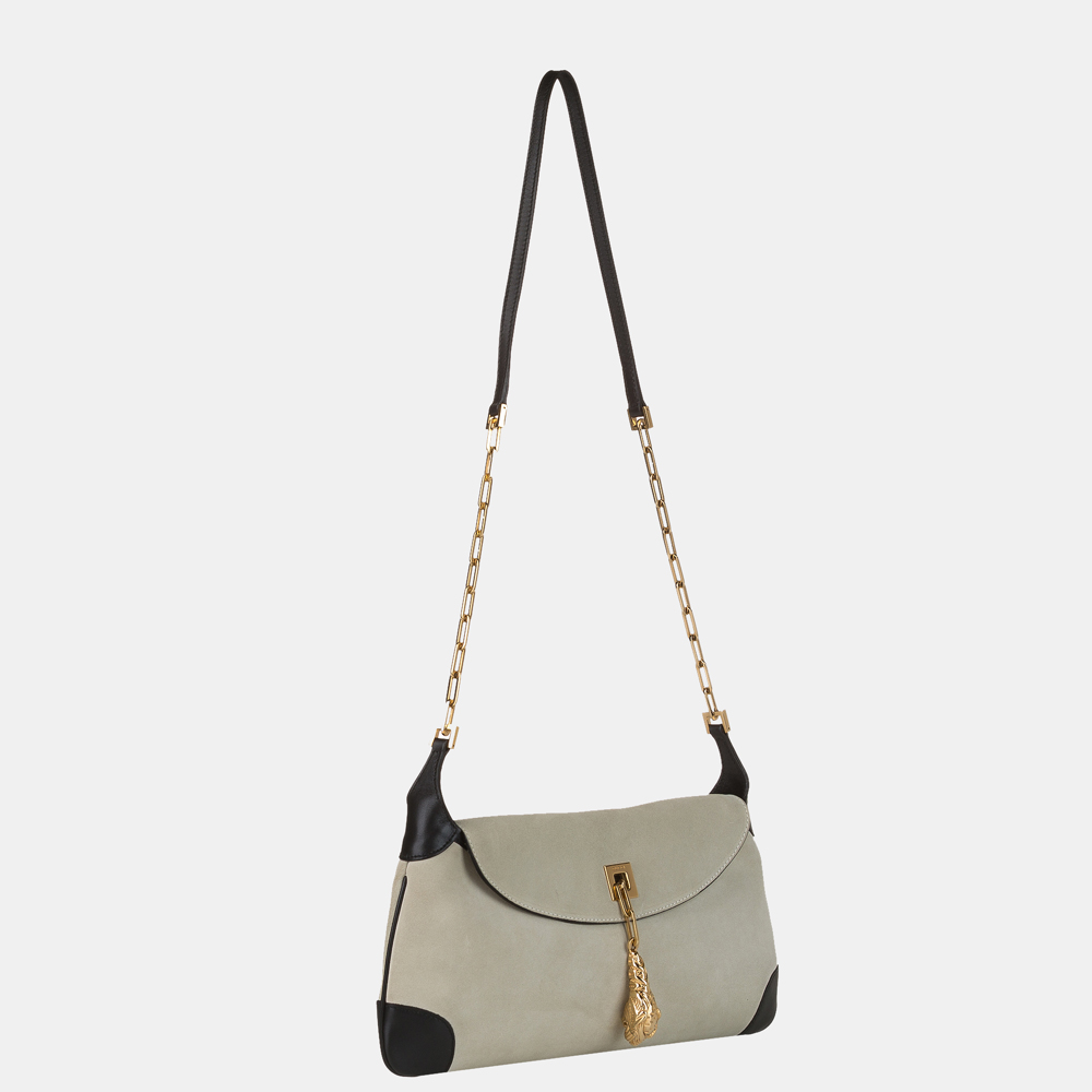 

Gucci Beige/Brown/Black Suede Shoulder Bag