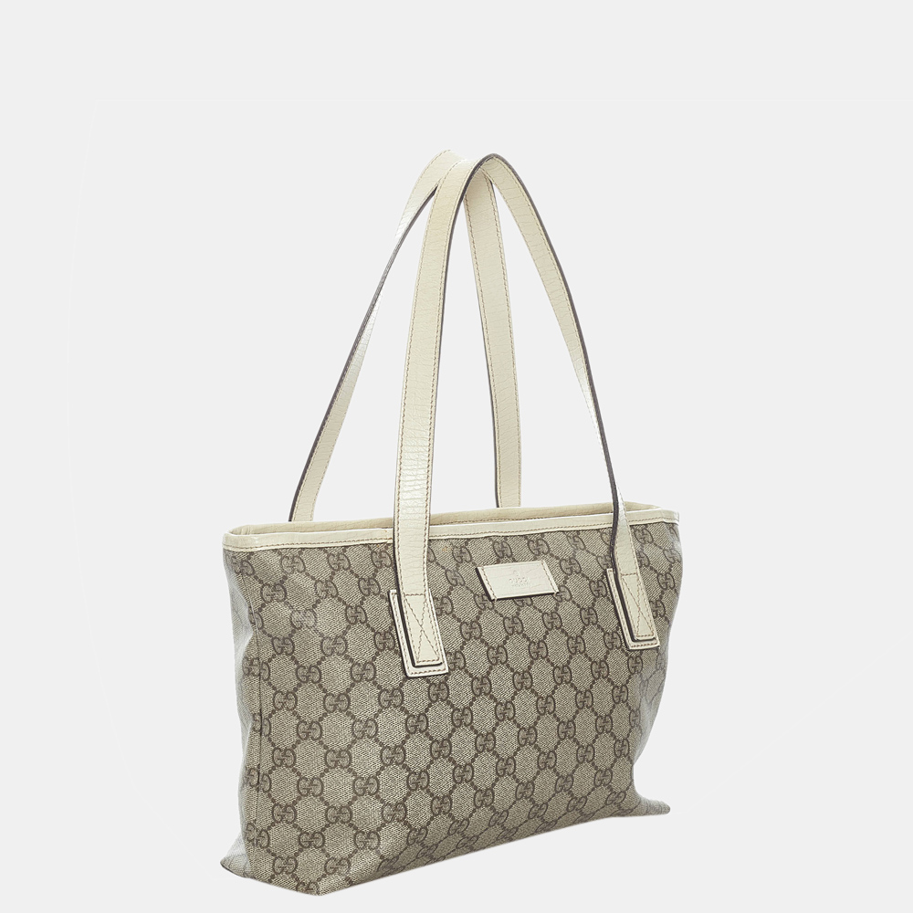 

Gucci Grey/White GG Supreme Shoulder Bag