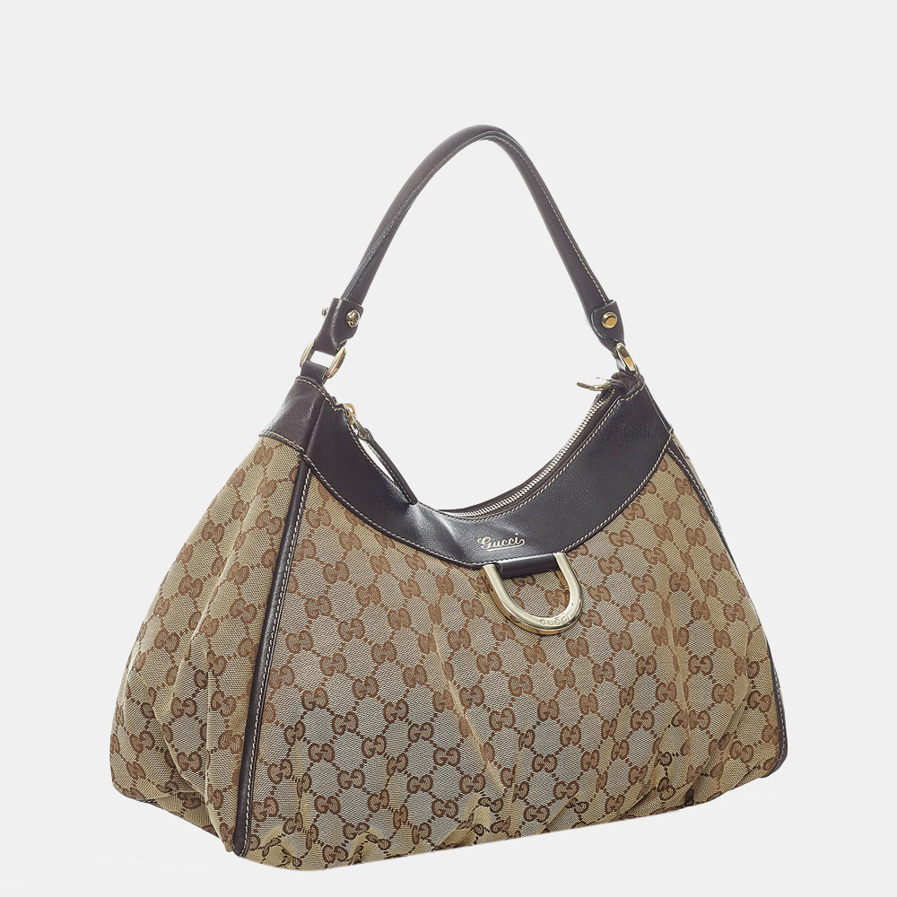 

Gucci Brown/Beige GG Canvas Abbey D-Ring Handbag