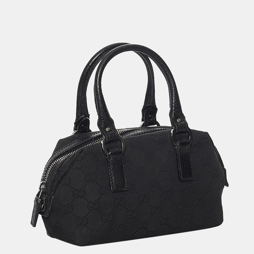 

Gucci Black GG Canvas Handbag