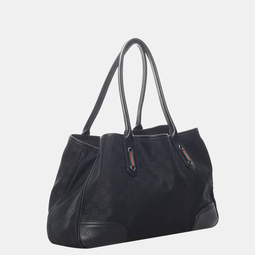 

Gucci Black GG Canvas Princy Tote Bag