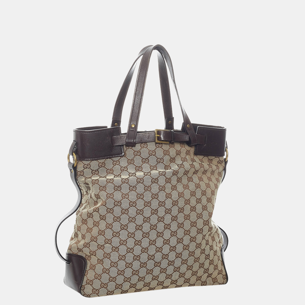 

Gucci Beige/Brown GG Canvas Tote Bag