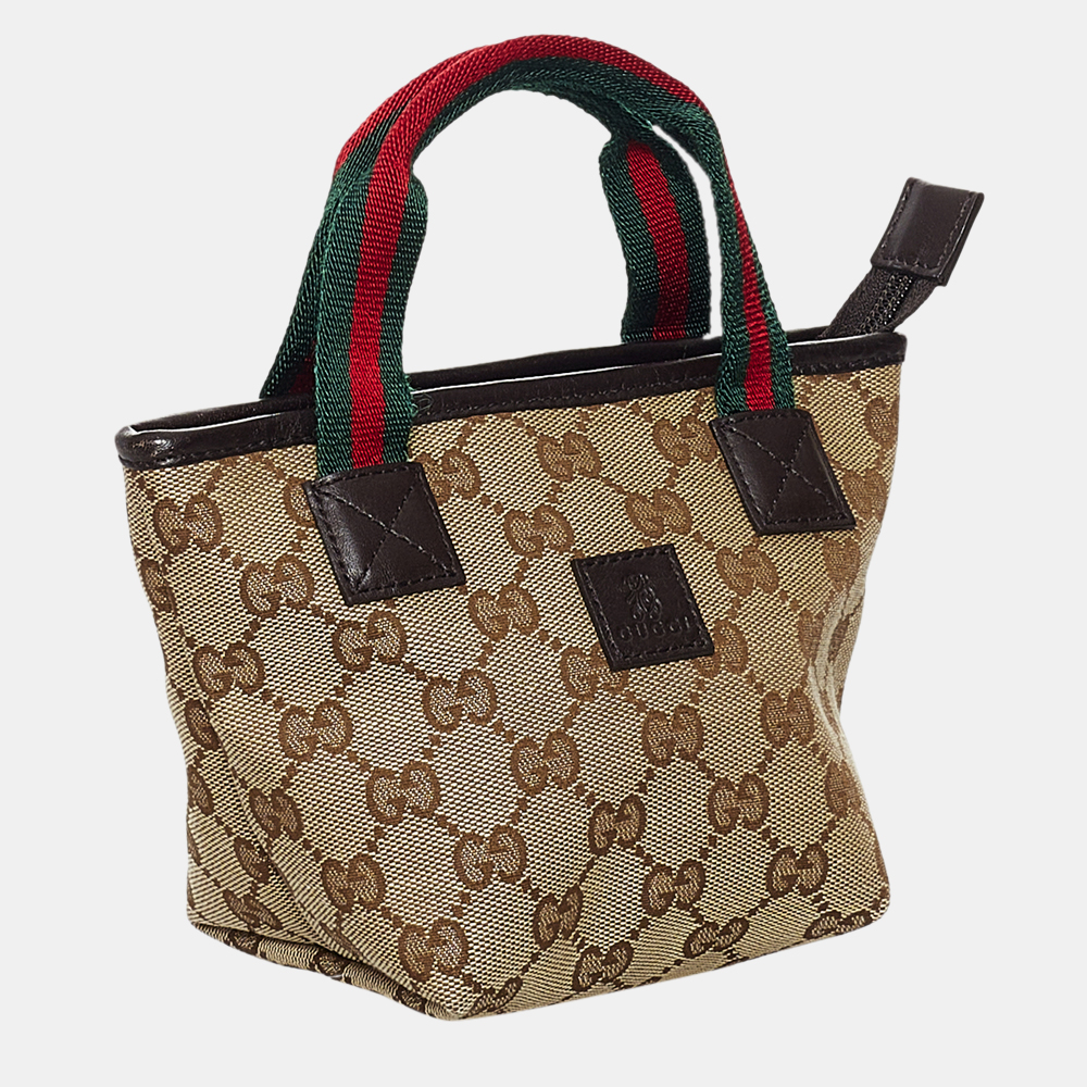 

Gucci Beige/Brown/Multi Color GG Canvas Web Handbag