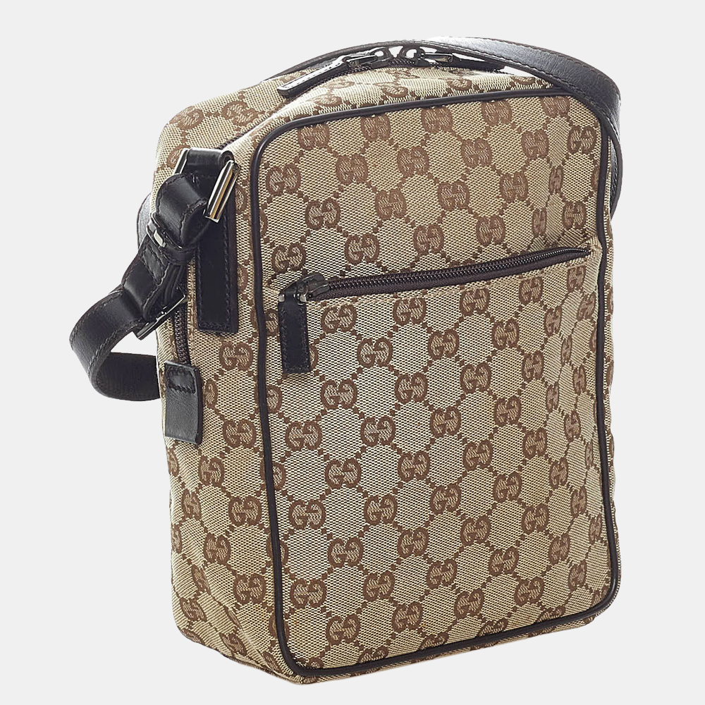 

Gucci Beige/Brown GG Canvas Crossbody Bag