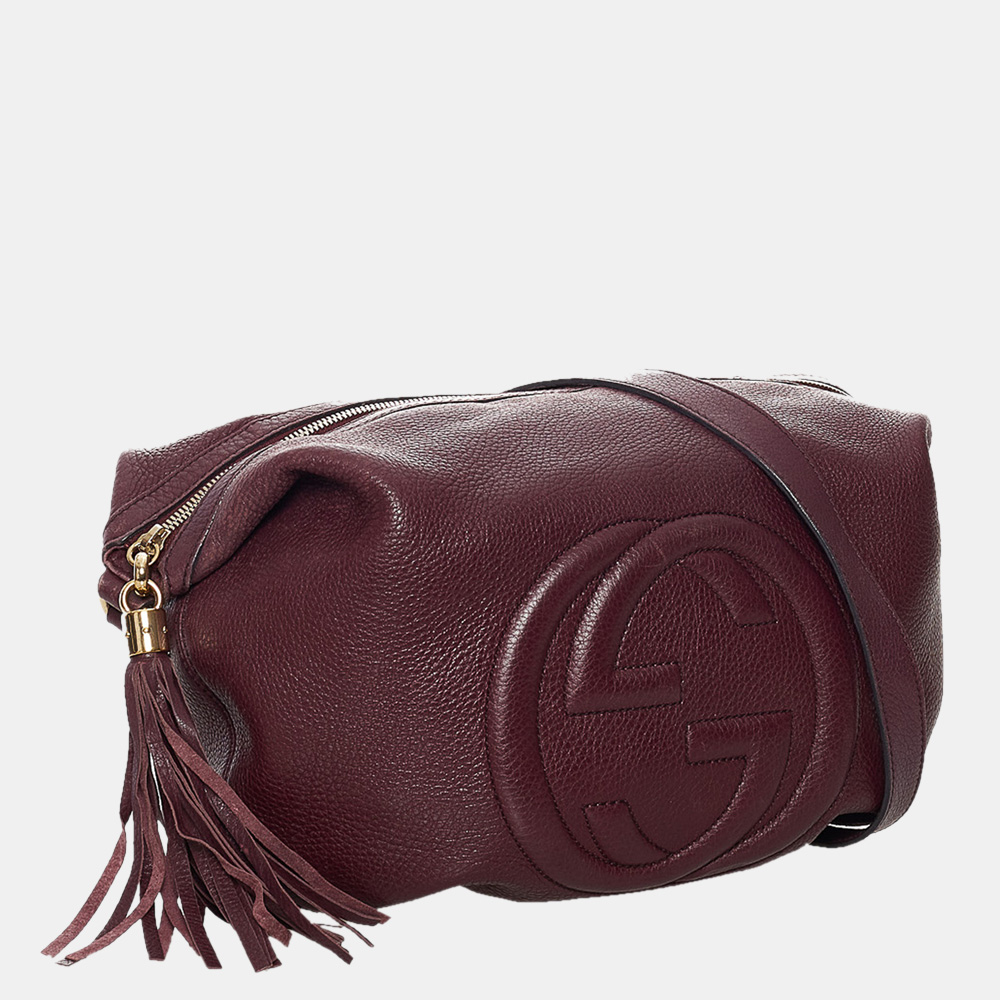 

Gucci Red Soho Leather Crossbody Bag