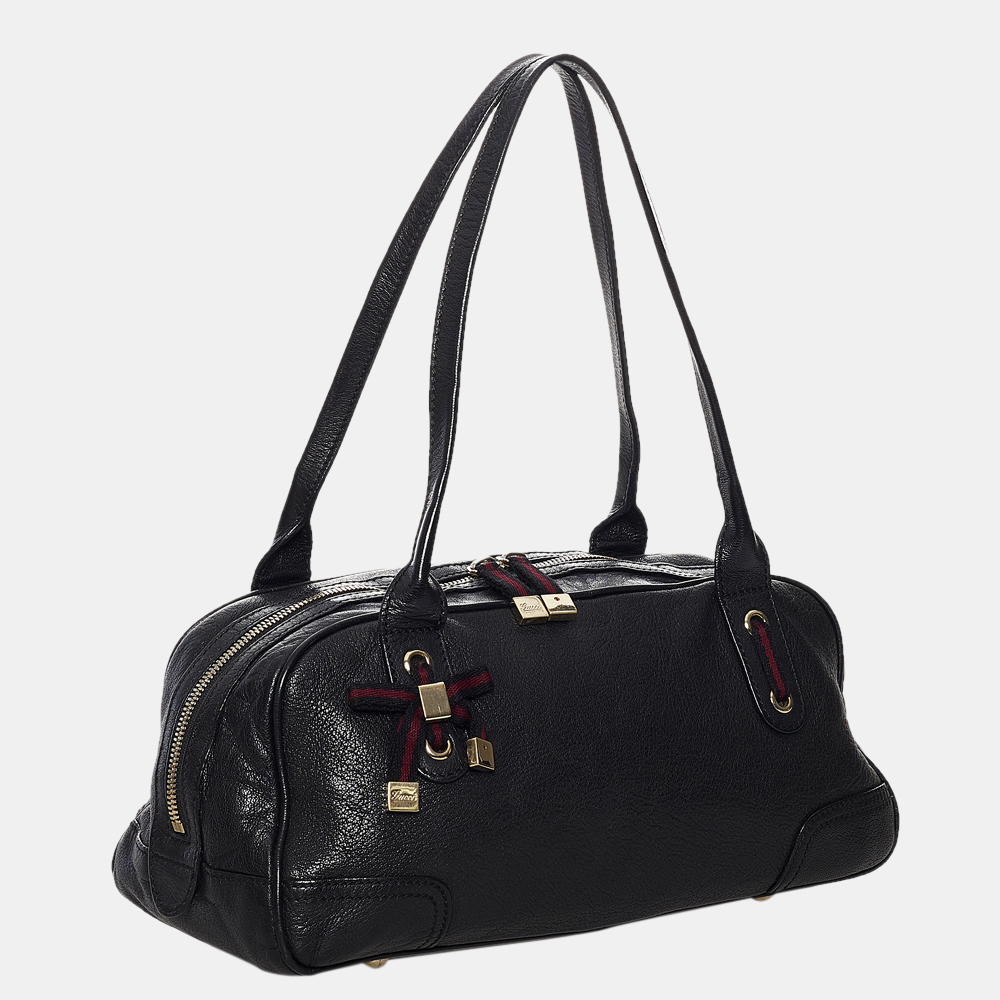 

Gucci Black/Multi Color Princy Leather Shoulder Bag