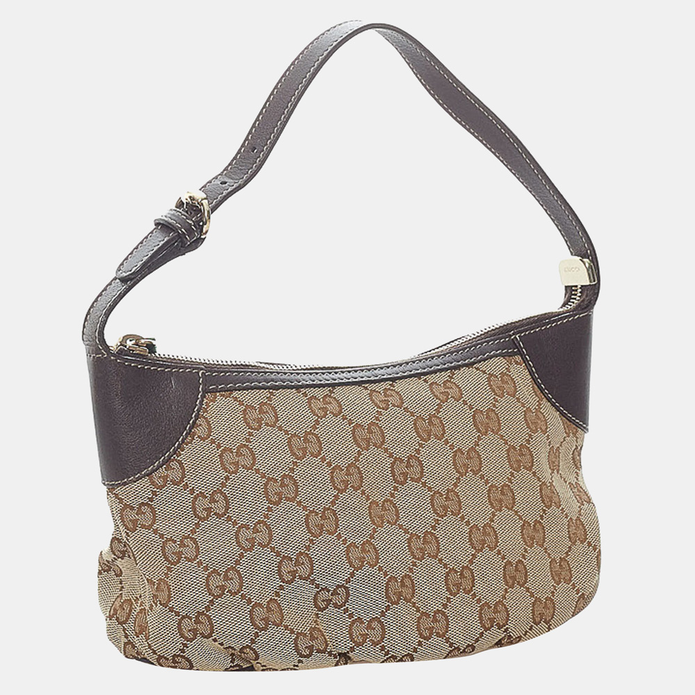 

Gucci Brown/Beige GG Canvas Baguette