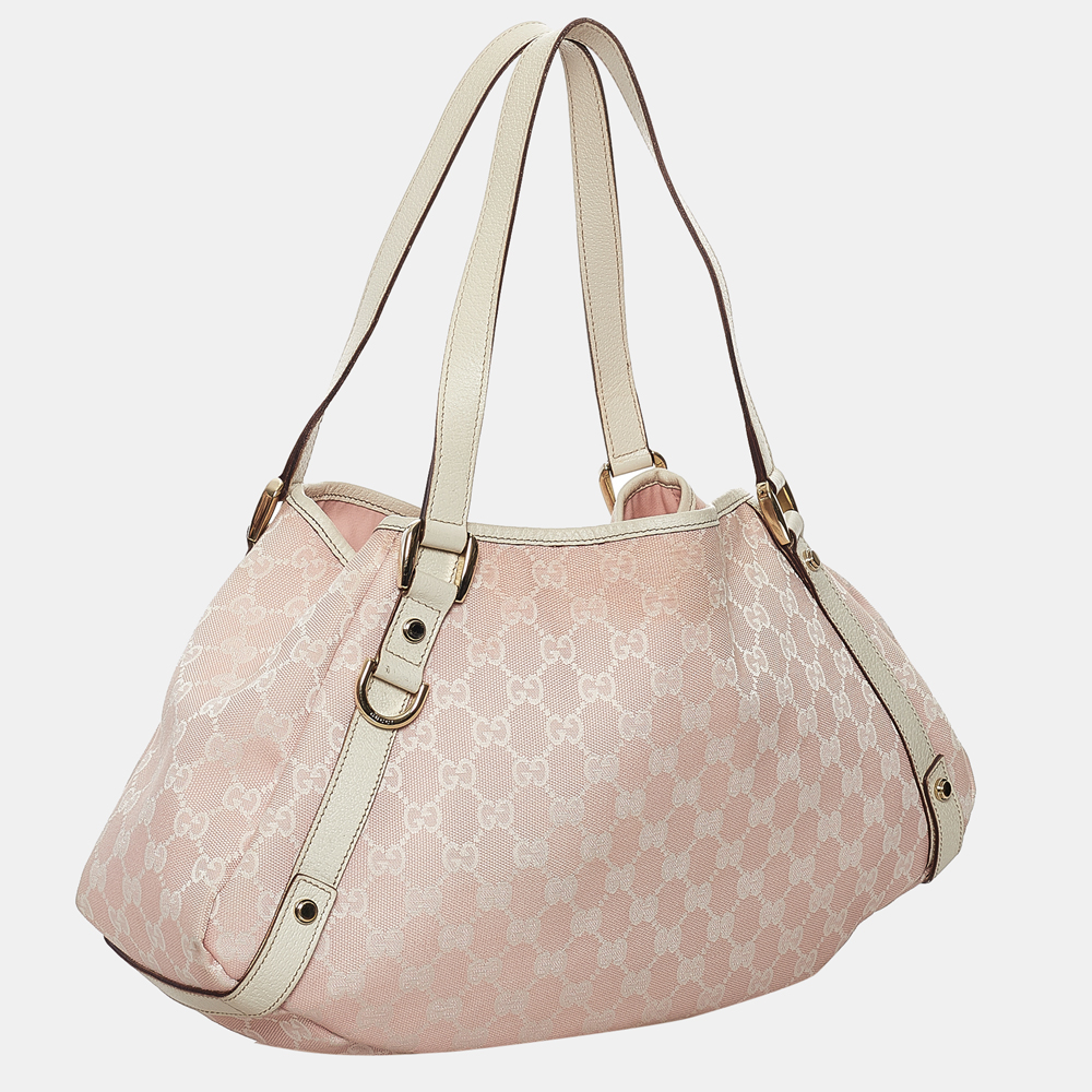 

Gucci Pink/White Guccissima Pelham Shoulder Bag