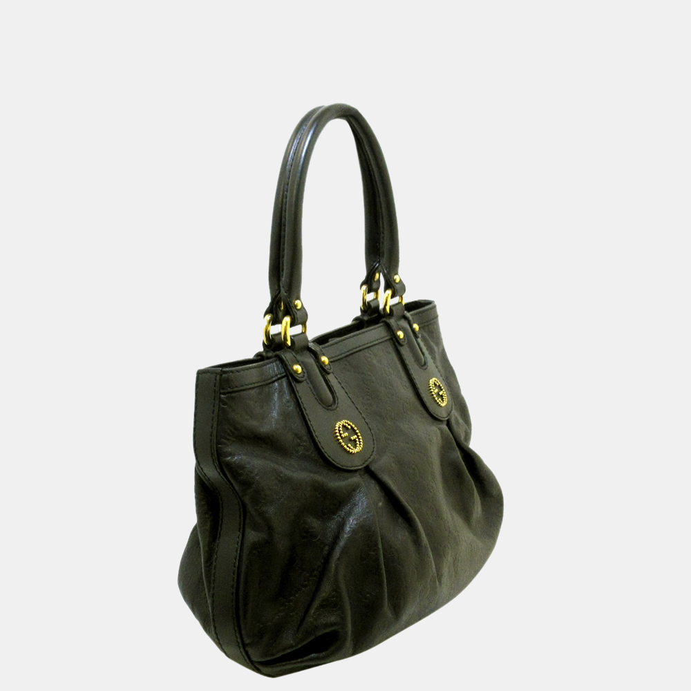 

Gucci Black Guccissima Scarlett Tote Bag