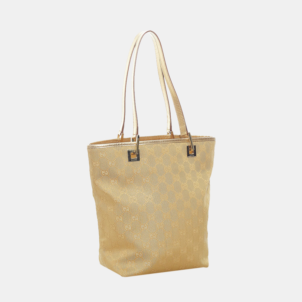 

Gucci Beige/Brown/Gold GG Canvas Tote Bag