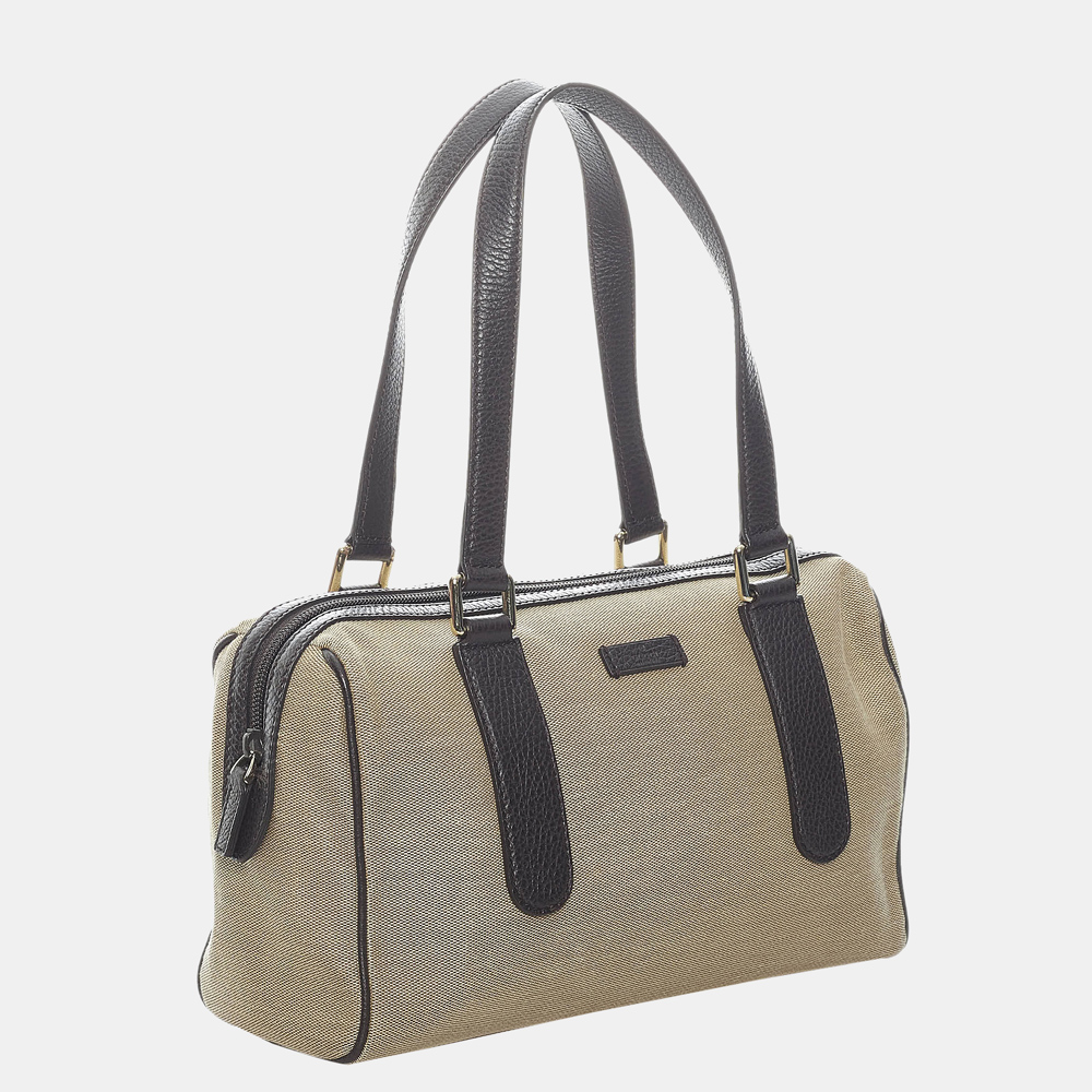 

Gucci Brown/Black Canvas Handbag