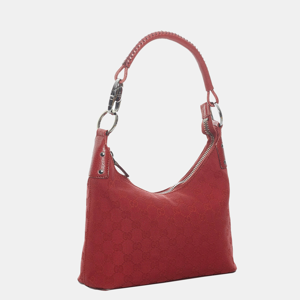 

Gucci Red GG Canvas Shoulder Bag