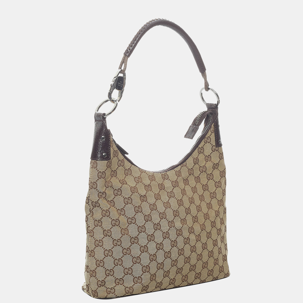 

Gucci Beige/Brown GG Canvas Shoulder Bag