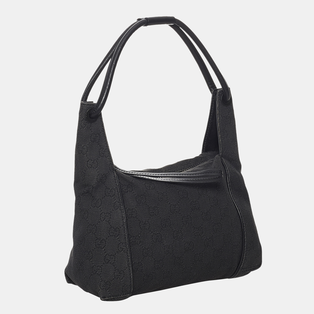 

Gucci Black GG Canvas Handbag