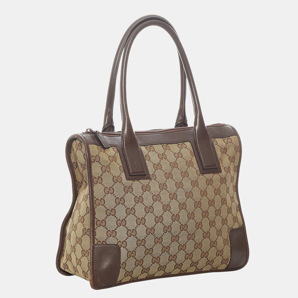 

Gucci Beige/Brown GG Canvas Tote Bag