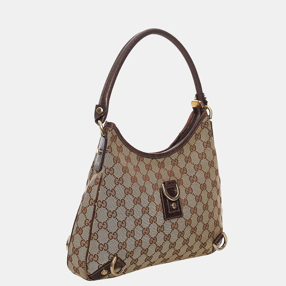

Gucci Brown/Beige GG Canvas Abbey D-Ring Shoulder Bag