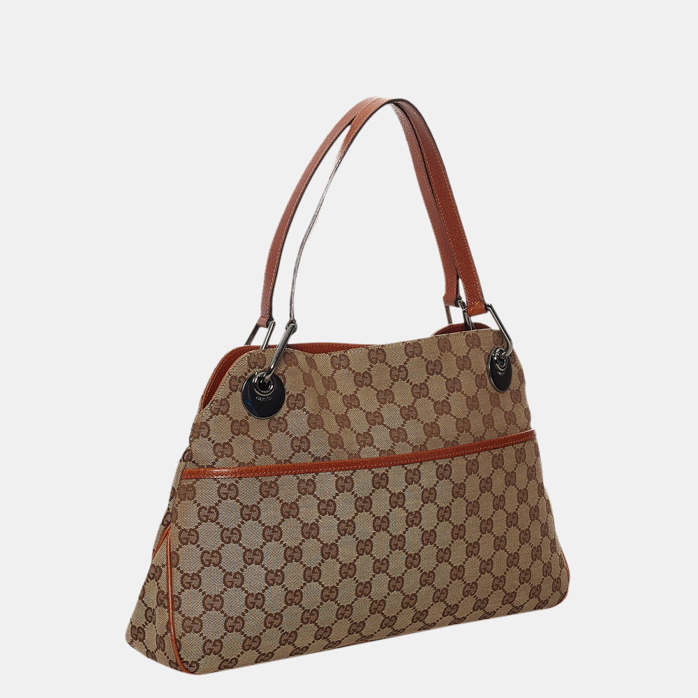 

Gucci Brown/Beige GG Canvas Eclipse Shoulder Bag