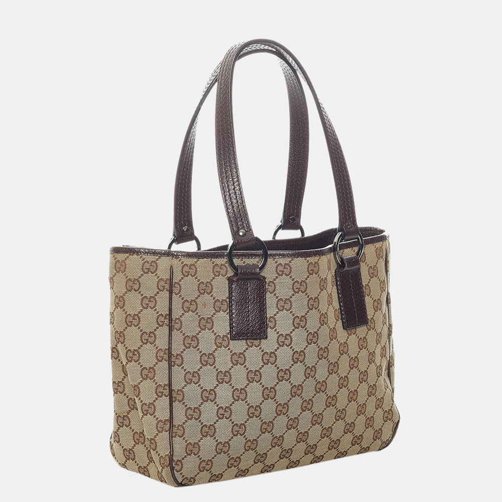 

Gucci Beige/Brown GG Canvas Tote Bag