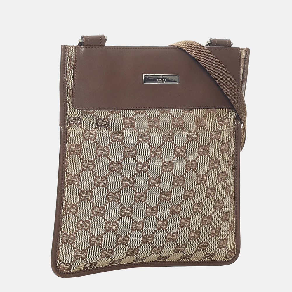 

Gucci Brown/Beige GG Canvas Crossbody Bag
