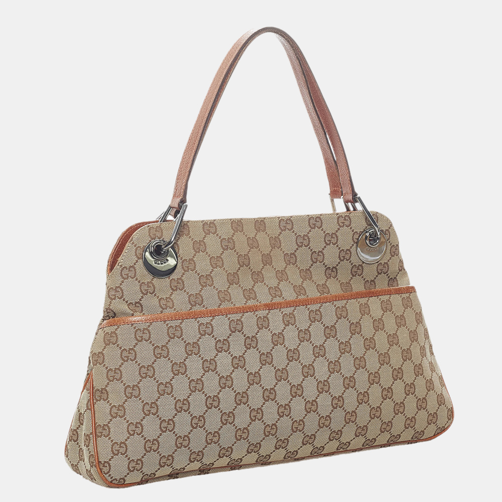 

Gucci Brown/Beige/Orange GG Canvas Eclipse Shoulder Bag