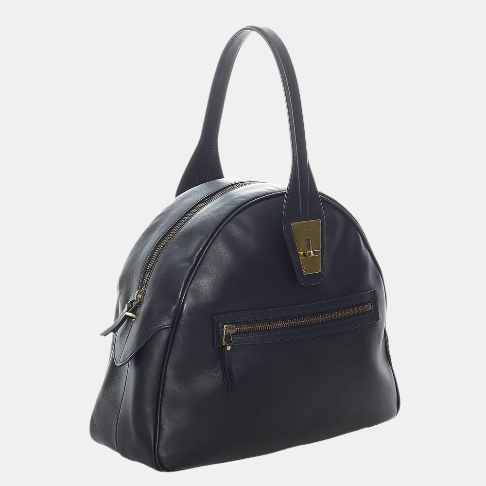 

Gucci Black Leather Satchel