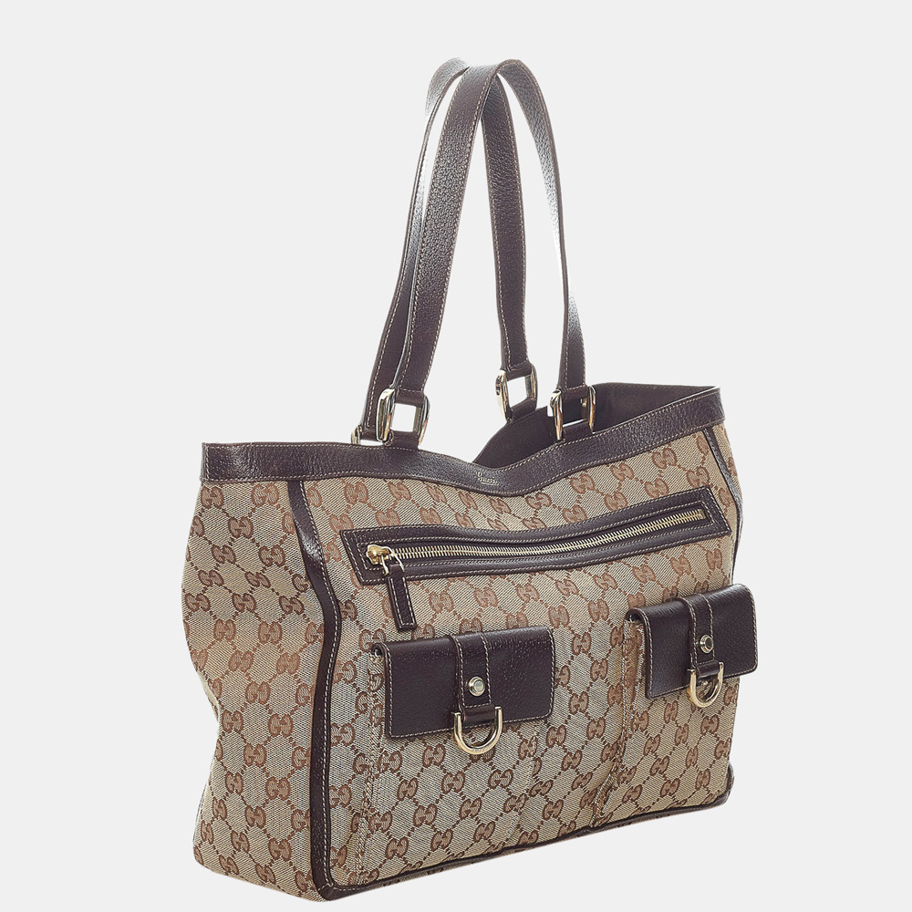 

Gucci Brown/Beige GG Canvas Abbey D-Ring Shoulder Bag