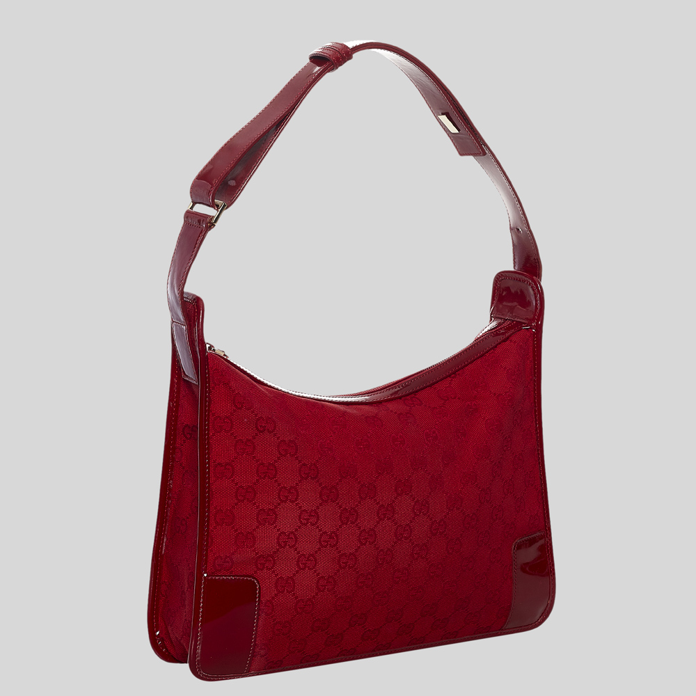 

Gucci Red GG Canvas Shoulder Bag