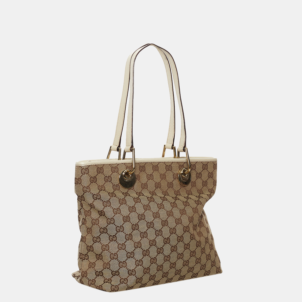 

Gucci Brown/Beige/White GG Canvas Eclipse Shoulder Bag