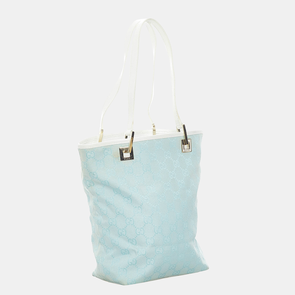 

Gucci Blue/White GG Canvas Shoulder Bag
