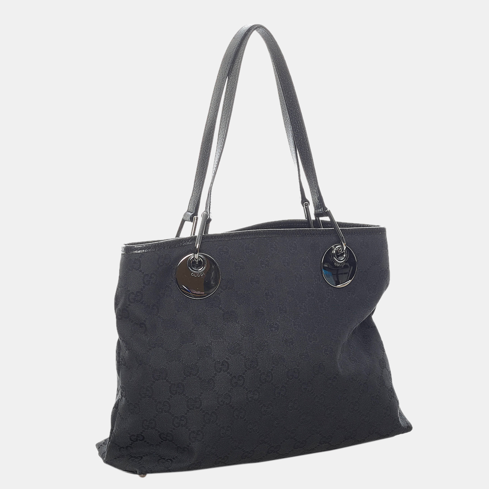 

Gucci Black GG Canvas Eclipse Handbag