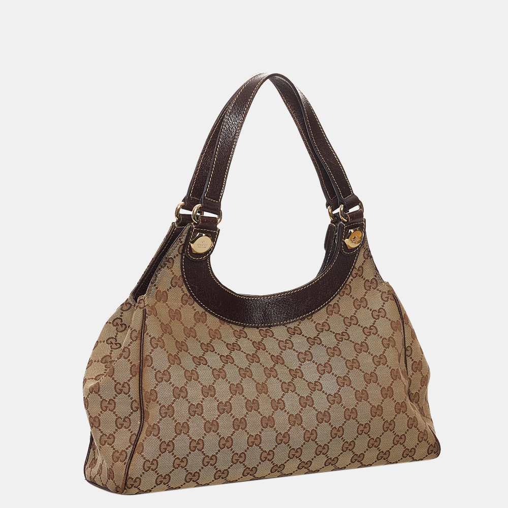 

Gucci Brown/Beige GG Canvas Charmy Shoulder Bag