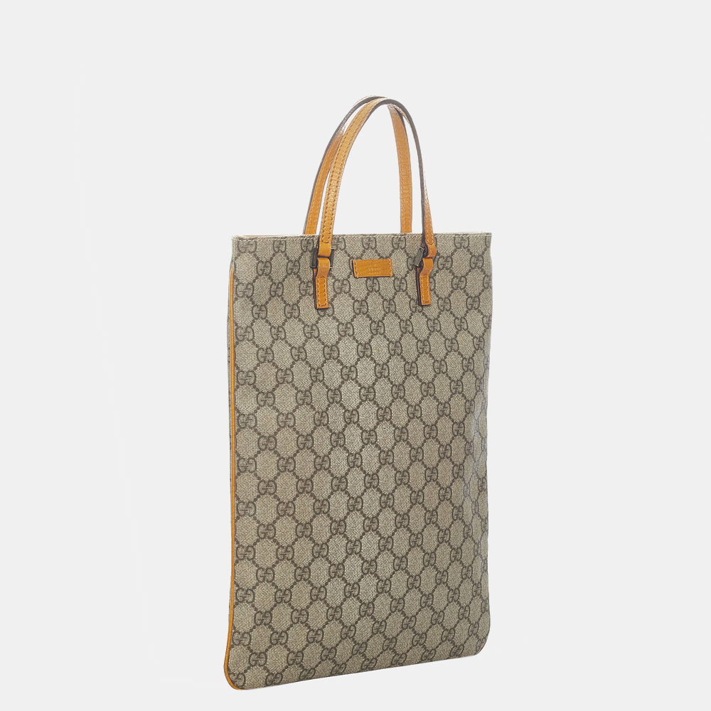 

Gucci Brown/Beige GG Supreme Tote Bag