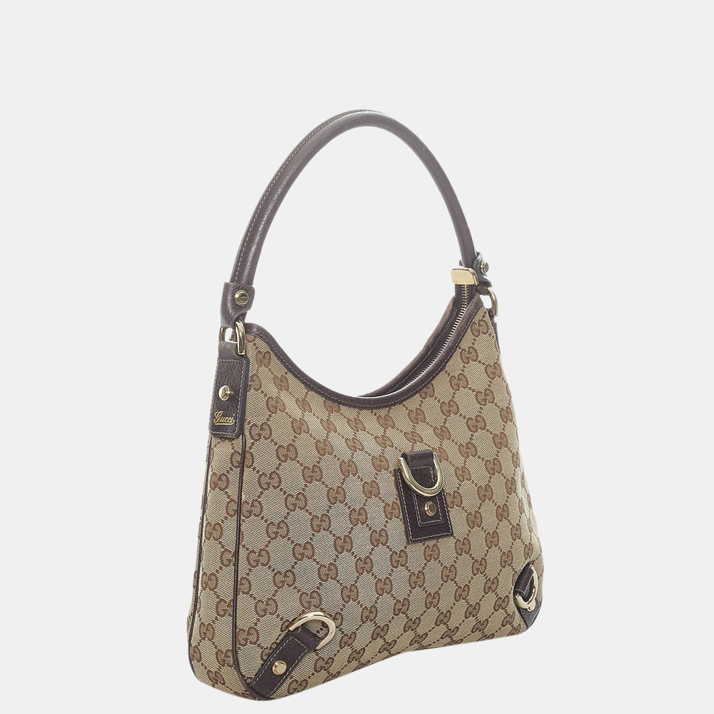 

Gucci Beige/Brown GG Canvas Abbey D-Ring Handbag